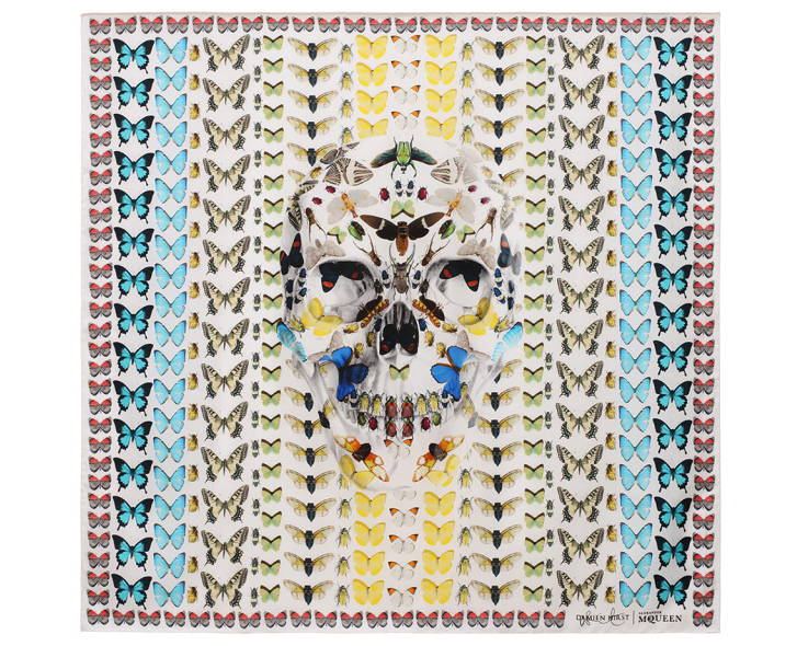 Lenços Skull Print - Alexander McQueen e Damien Hirst
